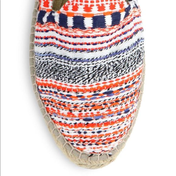 Manebi Ibiza Stripe Tweed Espadrilles Flats 10 NWT - Picture 4 of 10